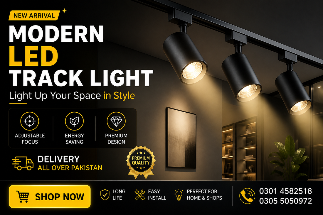 Track Light Modern LED Track Light – Adjustable Ceiling Spotlight for Home & Shop