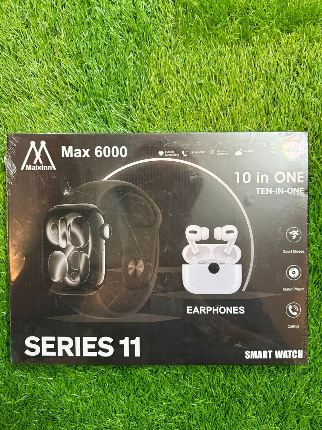 Max 6000 Series 11 Smart Watch 10+1 Set Bluetooth Calling Fitness Watch