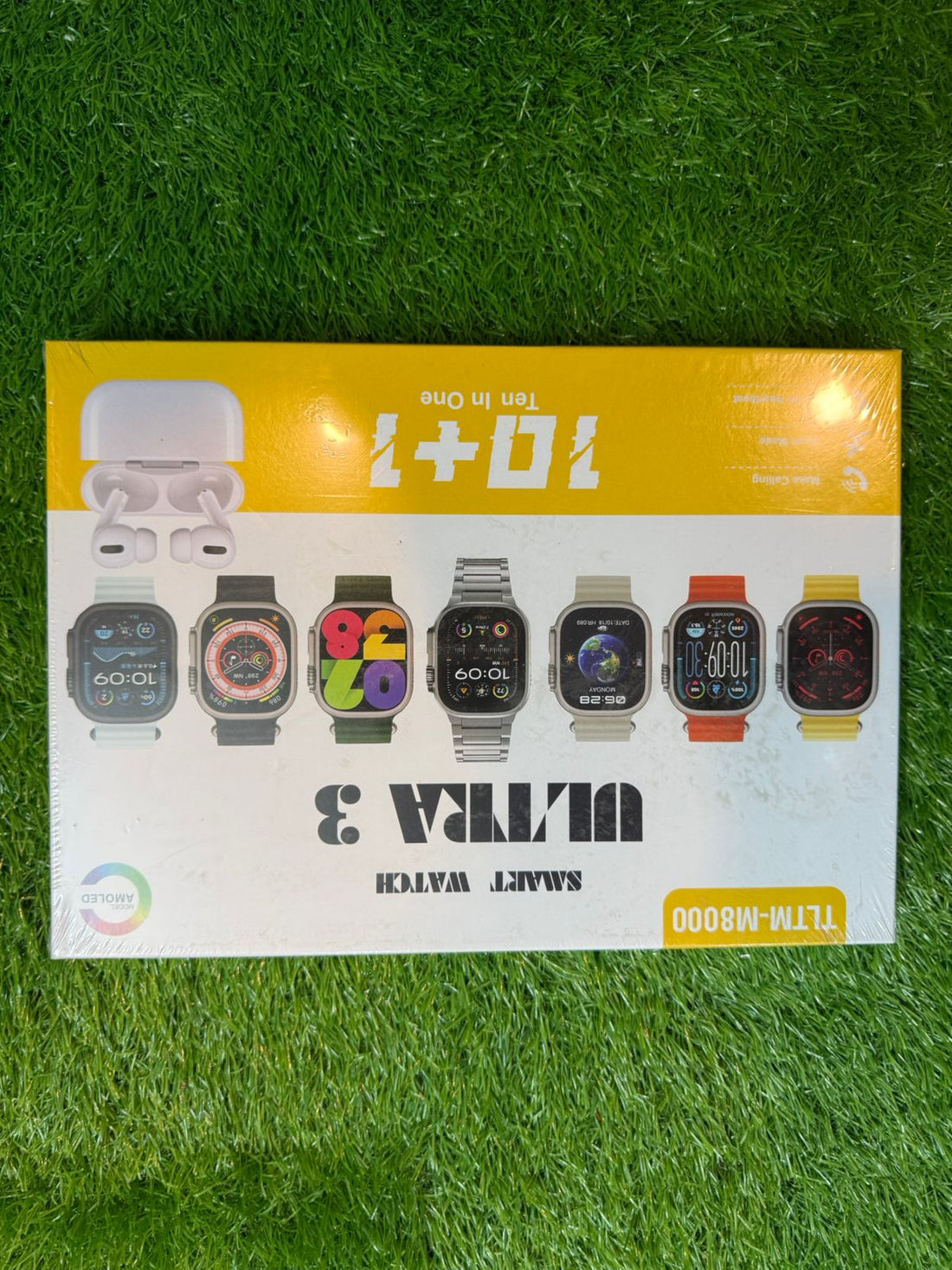 Ultra 3 Smart Watch + 10+1 Earbuds Bundle | Advanced Fitness Watch with High-Quality Wireless Earbuds